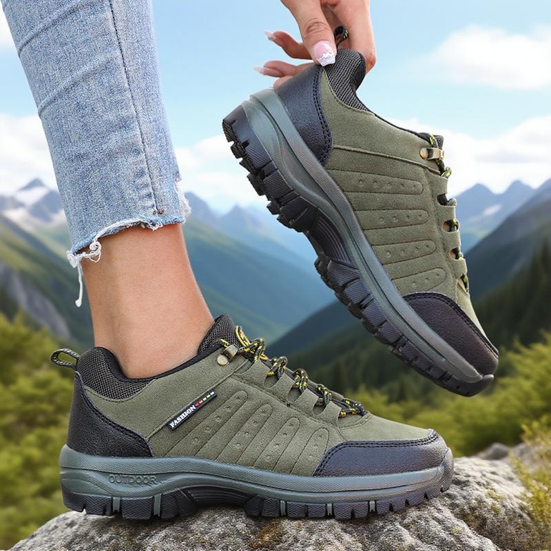 Damen Anti-Rutsch Wanderschuh Retro Keilförmige Plateau Outdoor Sneaker Bequeme Atmungsaktive Camping Wanderschuhe für Damen