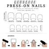 24pcs Square Press On Nail with Rabbit Pattern Short Artificial Nail Full Cover False Nail Manicure Nail Art for Women