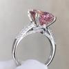 Elegant 2025 Oval Simulated Diamond Women's Wedding Ring - European & American Fashion Jewelry