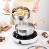 Japanese Snowflake Stainless Steel Pot Household Non-stick Uncoated Food Instant Noodle Cooking Pot with Pouring Spout Milk Pot
