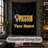 Arazzo da Parete Personalizzato, Testo Personalizzato Boston Bruins, Tessuto Morbido Arte da Parete per Decorazione Interna
