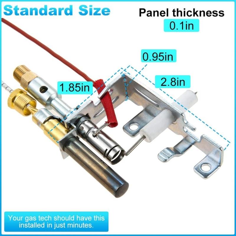 Pilot pe Gaz PropanAnsamblul Include Termocuplu și Termopilă PP225 R3623 14D0477 103778-01 pentru Șeminee Empire Sobă