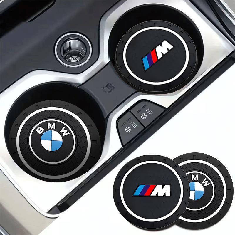 Tappetino Portabicchieri Antiscivolo in Silicone con Emblema M Badge per Auto Tazza d'Acqua per BMW M M3 M5 M6 X3 E46 E90 F30 G20 E36 E34 X6 G20 Accessori