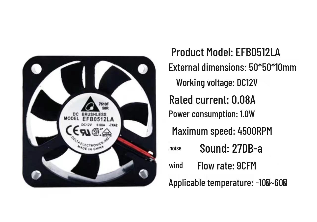 

Delta Silent 12V/24V Computer Case Fan for Efficient Heat Dissipation (5-12cm) Default Items