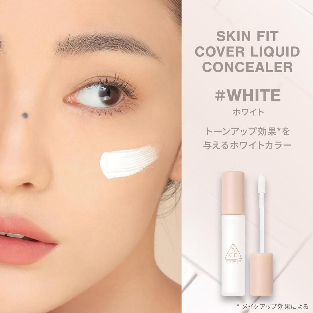 3CE Skin Fit Cover Liquid Concealer White Korean Cosmetics 3CE