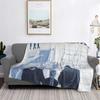 Wave To Earth Summer Flows Korea Band Blankets Soft Warm Flannel Throw Blanket Plush for Bed Livingroom Picnic Travel Home Couch
