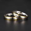 Hot Titanium Steel Zircon Couple Ring For Women Men Jewelry Accessories  Valentine Day Gifts  Size 5-13