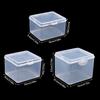 1Pcs with Lid Storage Box Multi-purpose Plastic Storage Case Rectangular Shape Clear Small Thing Container