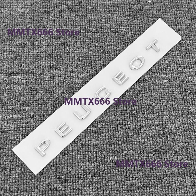 ABS black Car Tail Letter Emblem Sticker Rear Trunk L Badge for Peugeot 208 408 4008 GT 5008 307 508 206 207 301 3008 308 2008 207