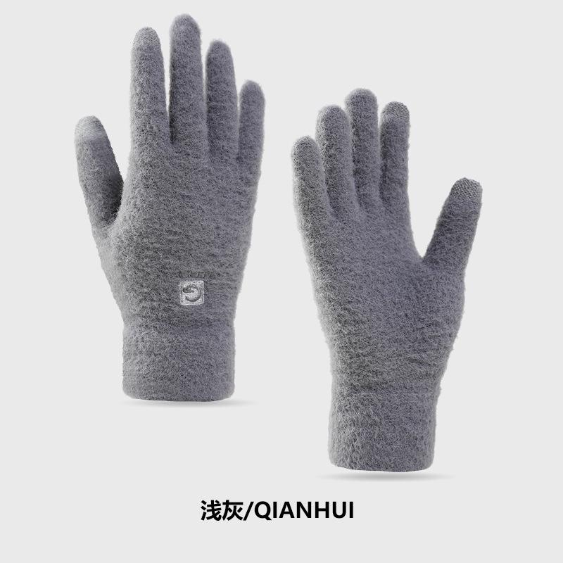 2025 New Thickened Gloves Men's Autumn and Winter Warm Fleece Windproof Cycling Gloves Driving