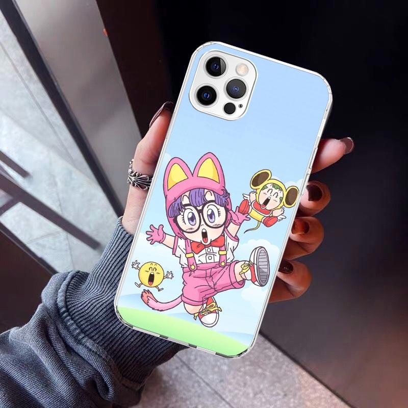 Arale Dr Slump Phone Case For iPhone 17 Air 11 13 Mini 14 15 Plus 16 12 Pro Max 16E SE 7 8 Pattern Soft TPU Back Cover  17 Air 1
