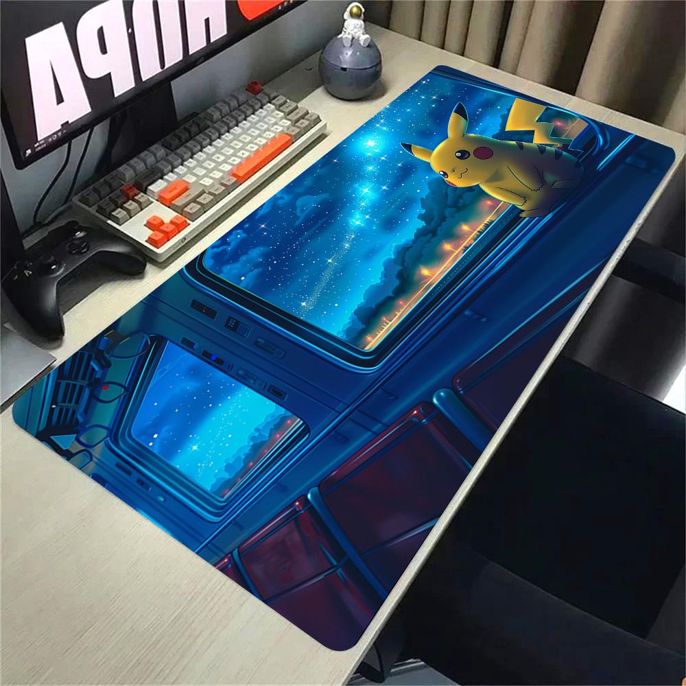 Pokemon Pikachu Rubber Mousepad Gaming Mouse Pad Large Size Non Slip Office Desktop Keyboard Mat for Gamer Cartoon Accessories