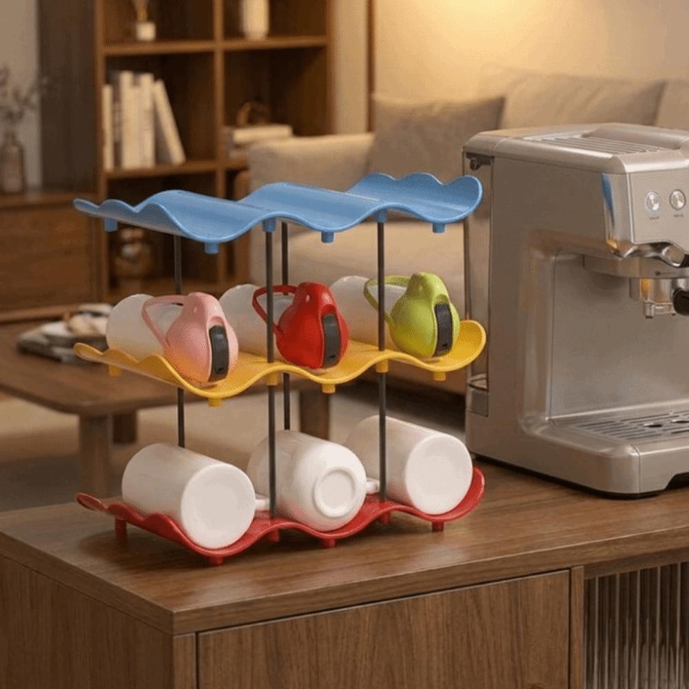 Large Capacity Cup Storage Rack Anti-Fall Water Cup Holder Water Bottle Storage Rack for Home