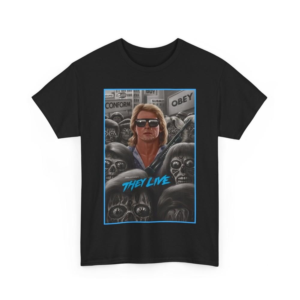 They Live John Carpenter Movie T Shirt Unisex Heavy Cotton Tee Unisex T-Shirt S