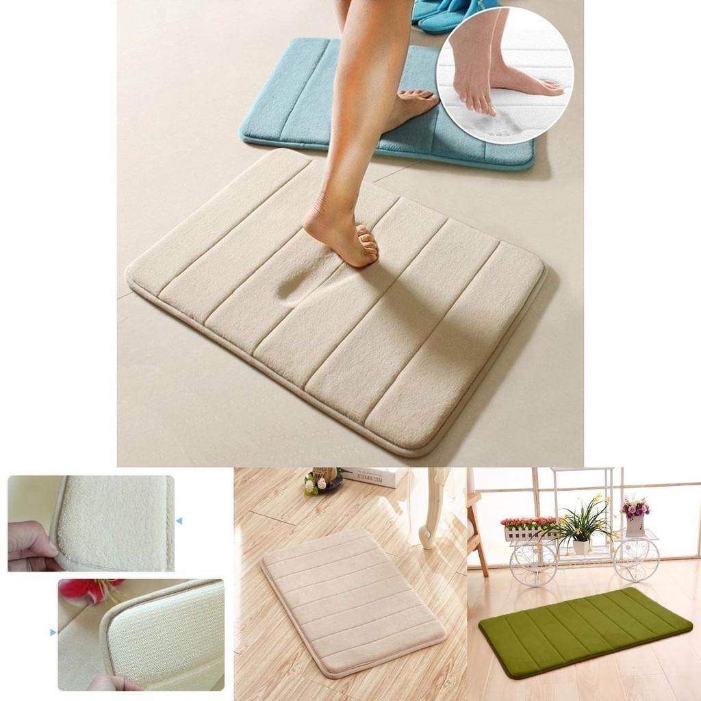 Soft And Plush Memory Foam Bathroom Rug With Shock-absorbing Non-slip Design