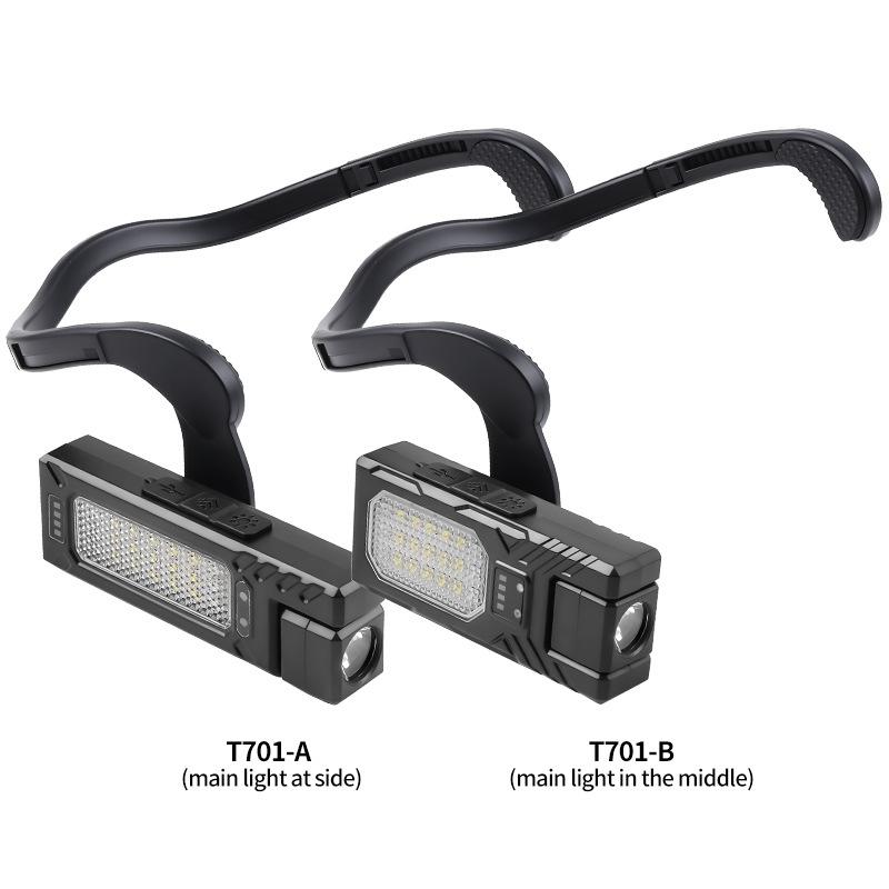 

LED Lightweight Ear-hanging Headlight, Ear-hanging Removable Multi-function Dual-switch Induction Strong Light Headlight T701-B