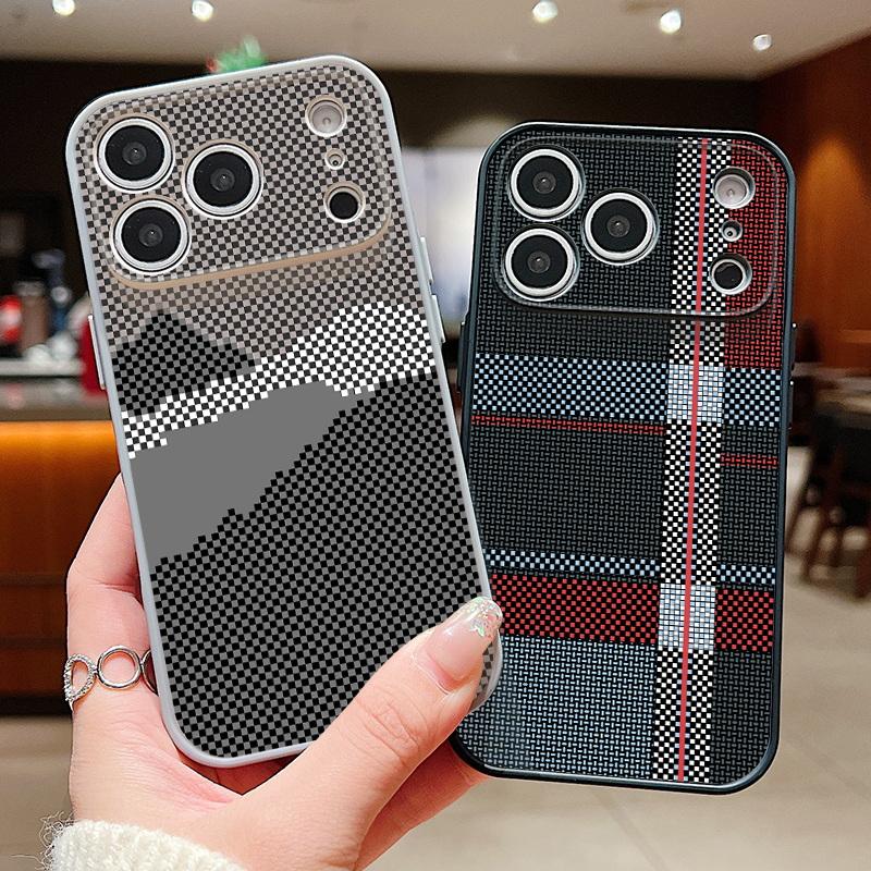 Luxury Cloth Texture Case For iPhone 17 Pro Max iPhone 16 15 14 13 Pro Max Magnetic For Magsafe Hybrid TPU+PC Matte Cover