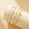 Cazador Stainless Steel Mini Star of David Charm Women's Bracelet Hexagram Jewish Beads Chain Hand Bracelet Jewelry Gift 2026