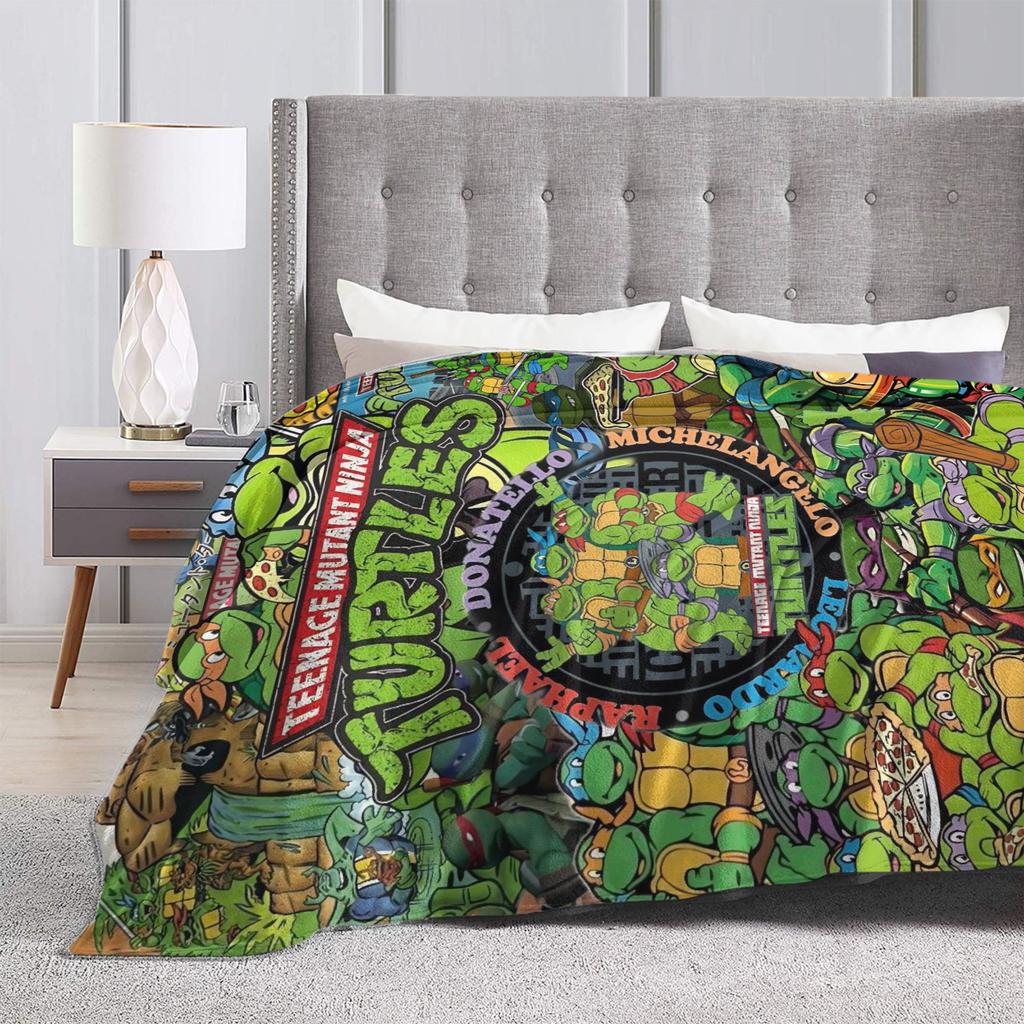 TMNT Game  Blankets Quality Warm Soft  Throw Blanket Winter Decorative Bedroom Fashion Bedspread