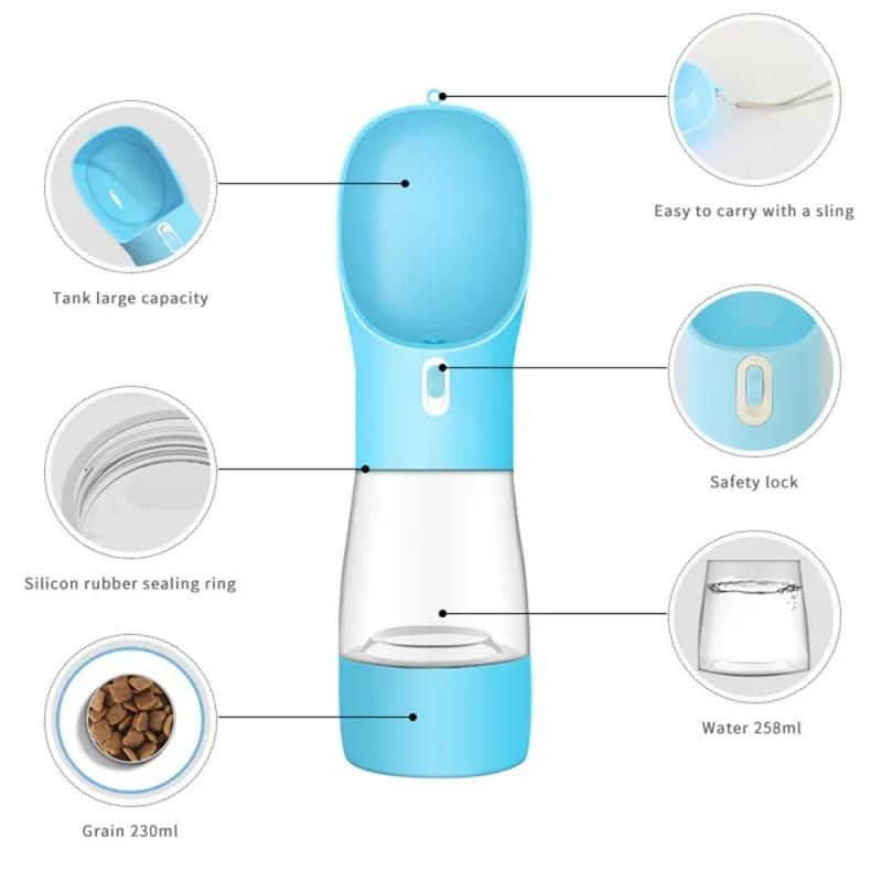 

Pet Dog Water Bottle Portable Sling for Small Medium Large Dog Leak Proof Cats Water Bottle Outdoor Water Bowl Pet Products