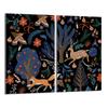 Plaque de protection en verre pour cuisinière 2x30x52 Animaux