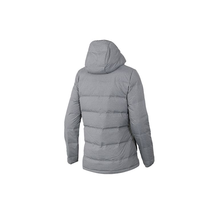 Adidas W Helionic Mel Windproof Warm Solid Color Hooded Fitted Down Jacket Women Jacket Gray CZ1385