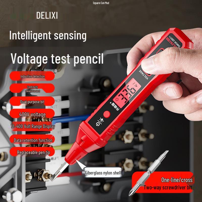R2897+ Digital Smart Voltage Tester Pen - Multifunctional Electric Induction Test with Breakpoint Detection