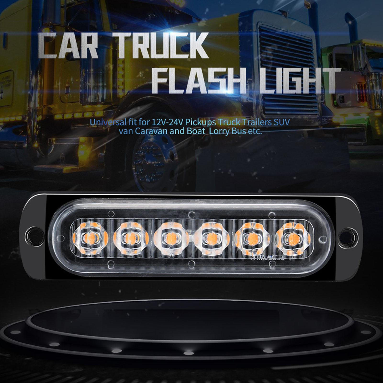 

Светодиодные стробоскопы аксессуары IP67 водонепроницаемый шесть 3030 чипов аварийное безопасное предупреждение Red Light