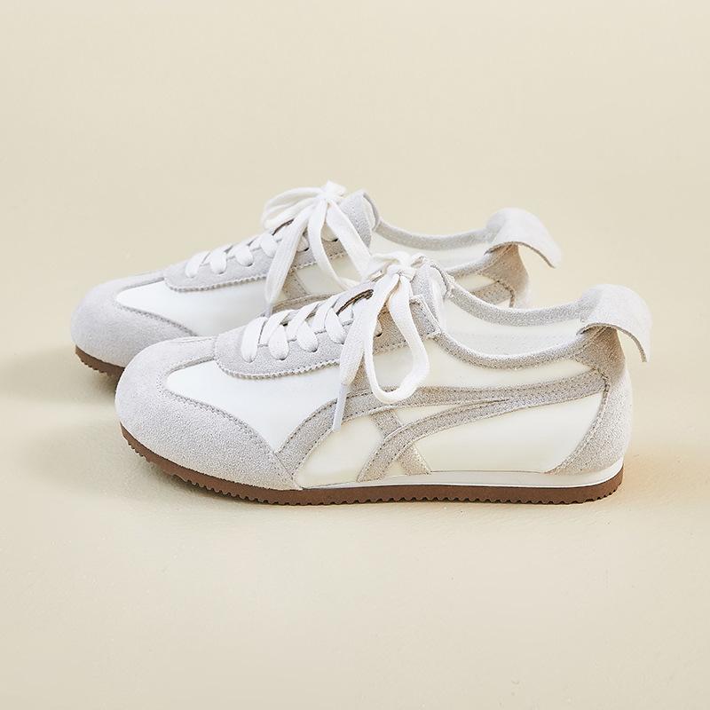 New German Training White Shoes for Women In Summer Students' Sports and Leisure Breathable Thick Sole Height