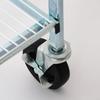 Metal Folding Cart 3 Tier Durable Storage Organizer Lightweight Utility Cart