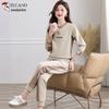 Woodpecker Women's Casual Long-Sleeve Sweatshirt Tracksuit Set
