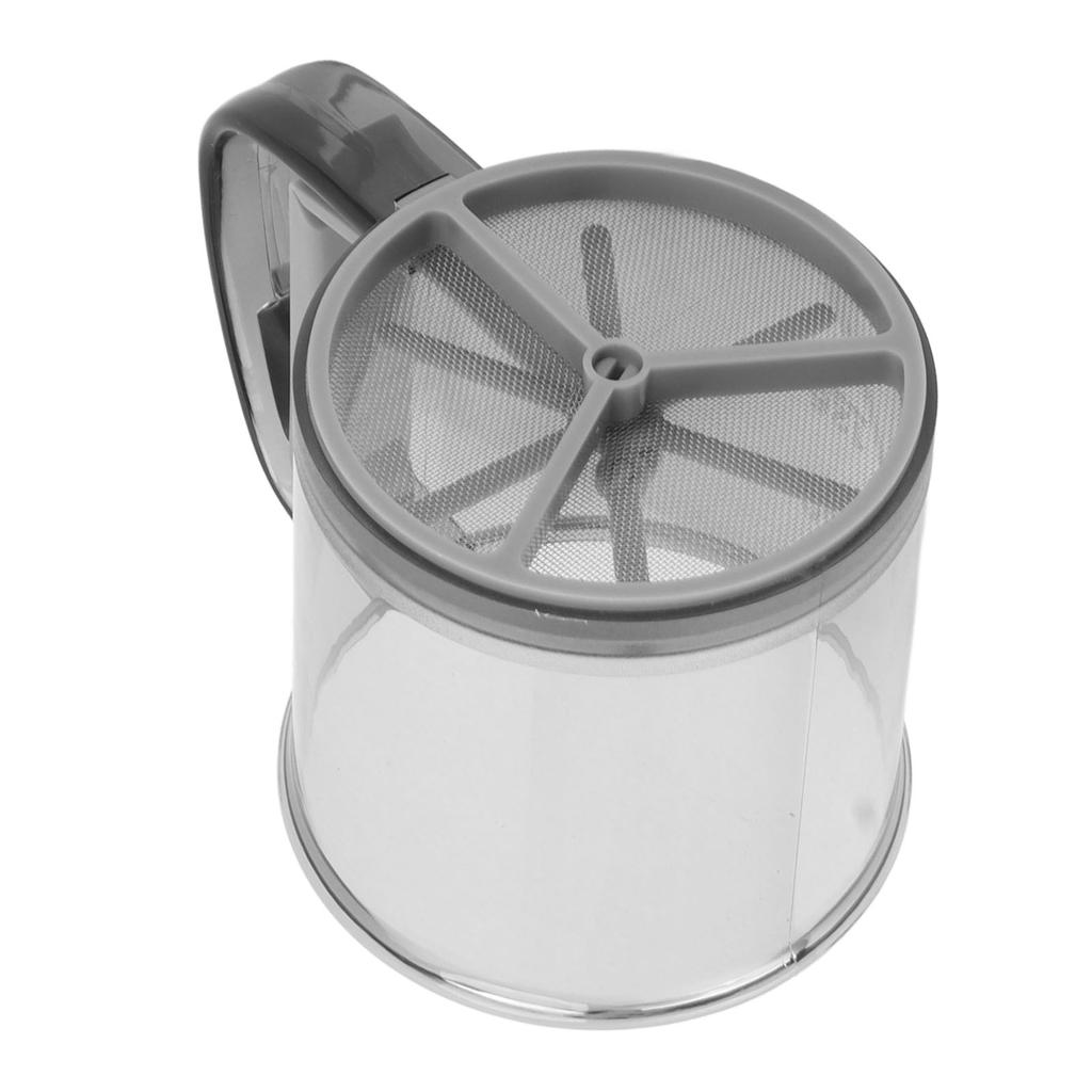 Handheld Flour Sifter Uniform Sieve Holes Semi Automatic Flour Strainer Cup for Baking Pastry Tools