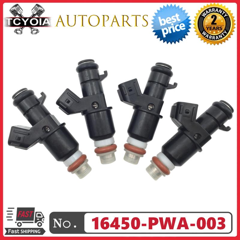 4pcs/lot 16450-PWA-003 16450-RGA-003 Fuel Injectors For HONDA CIVIC 2003-20015 HYBRID 1.3L 1.5L L4