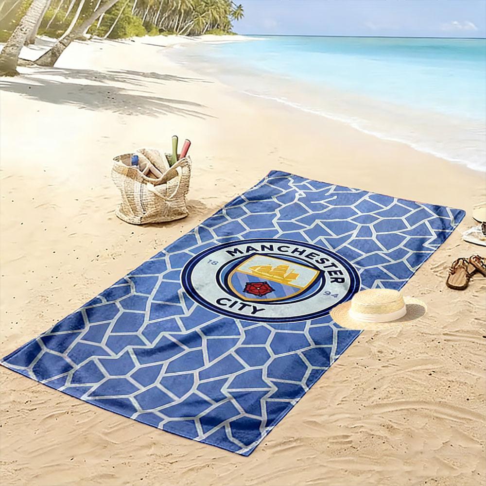 Manchester City Logo Towel A must-have beach towel for beach travel