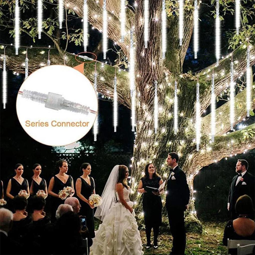 30CM Party LED Lights  Shower Rain Snowfalls  Tree Garden Outdoor