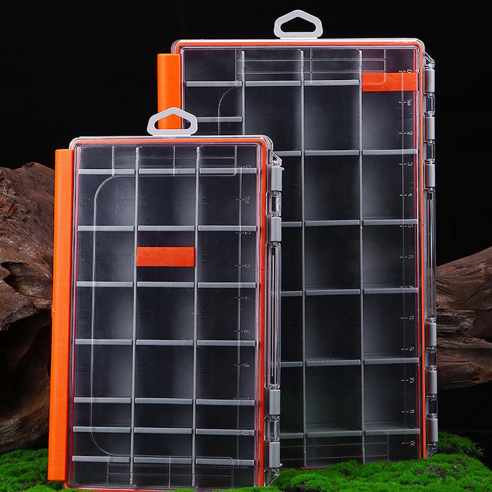 Portable Fishing Gear Accessories Box with Removable Dividers Fish Hook Lure Fake Bait Box Fishing Lure Box Fishing Supplies