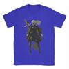 Vintage YoRHa 2B Anime Game Fans Art TShirt for Unisex Crewneck Pure Cotton T Shirts  Short Sleeve Tee Shirt Summer Clothing