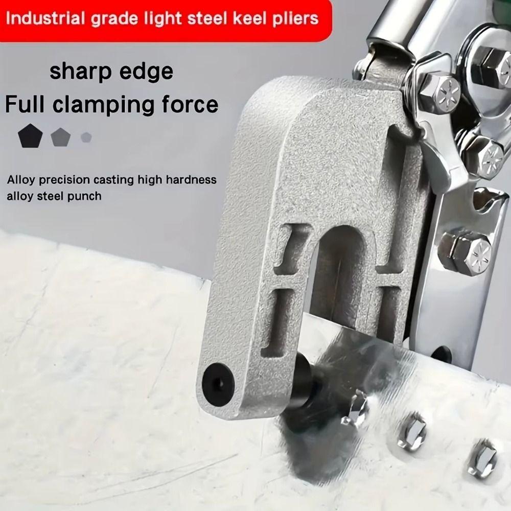 Professional Keel Pliers Zinc Zinc Alloy Steel Punching Pliers Industrial-grade Rivet-free Pliers  Ceiling
