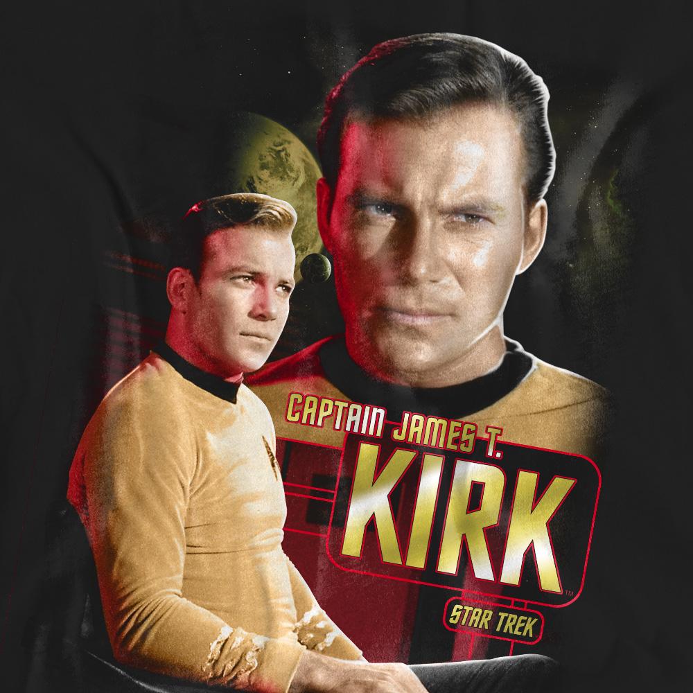 Star Trek Unisex Dospělé tričko Kapitán Kirk