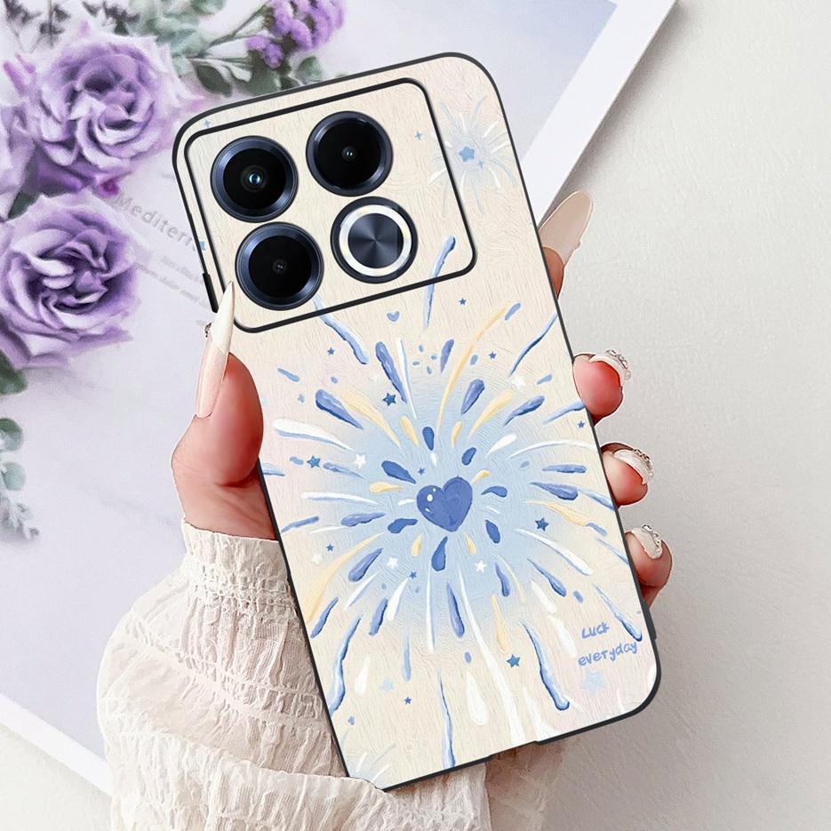 For Infinix Note 40 5G Case X6852 New Luxury Painted Cover Soft Silicone Phone Case For Infinix Note 40 Pro Plus Note40 4G Shell