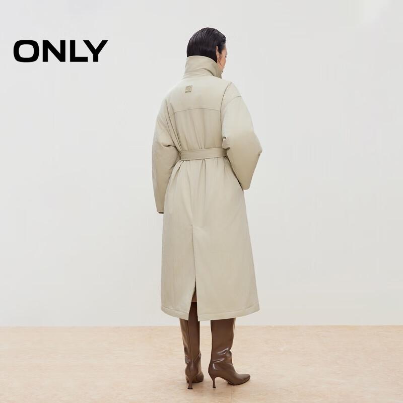 ONLY Women's Convertible Long Down Trench Coat