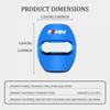 For Toyota 4Pcs Car Door Lock Cover Stainless Steel Protection Accessories GR Yaris Corolla Prius Aqua Vios Mirai Hilux Auris
