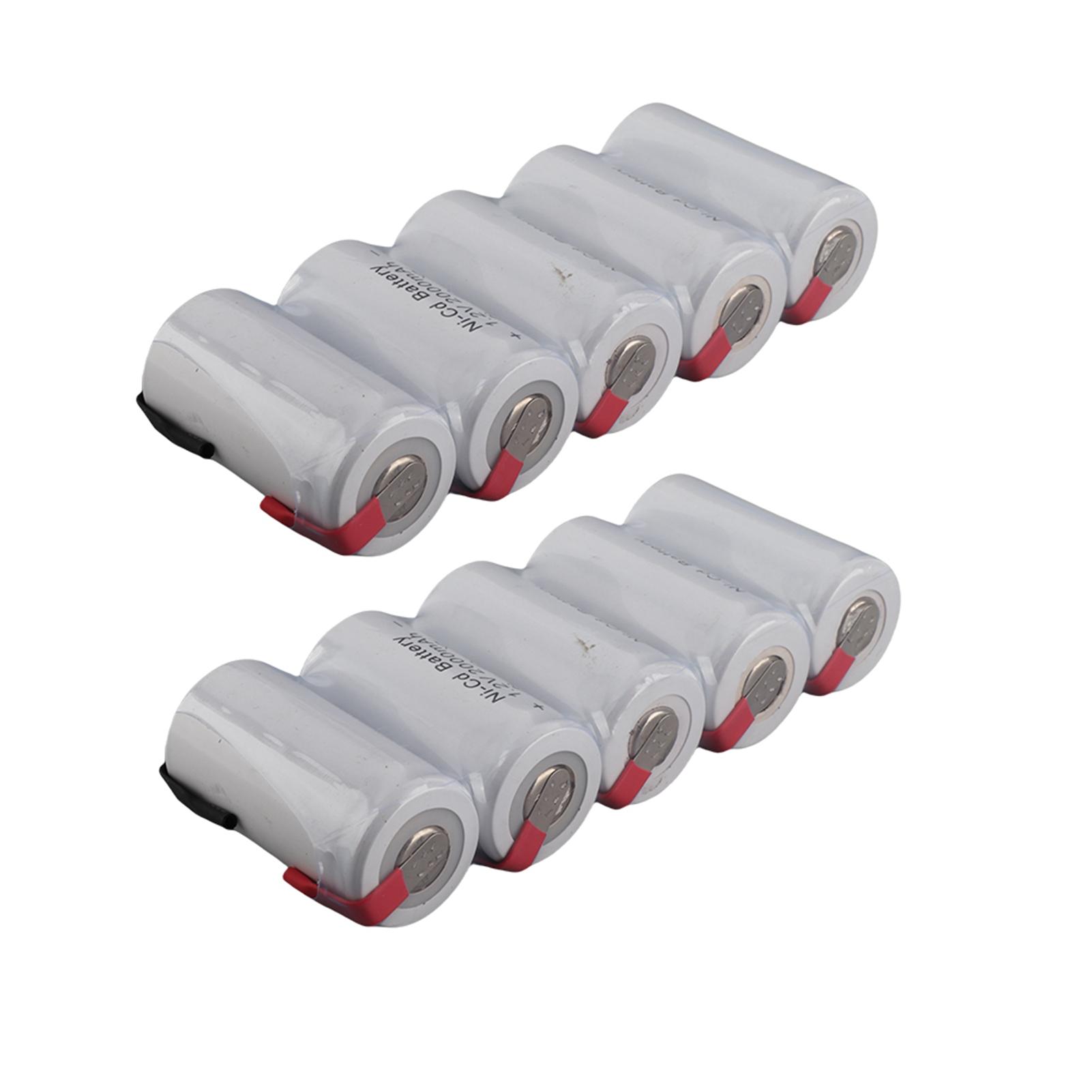 

10 шт. 2000 мАч 1,2 В аккумуляторная батарея SC Ni Cd сменный аксессуар