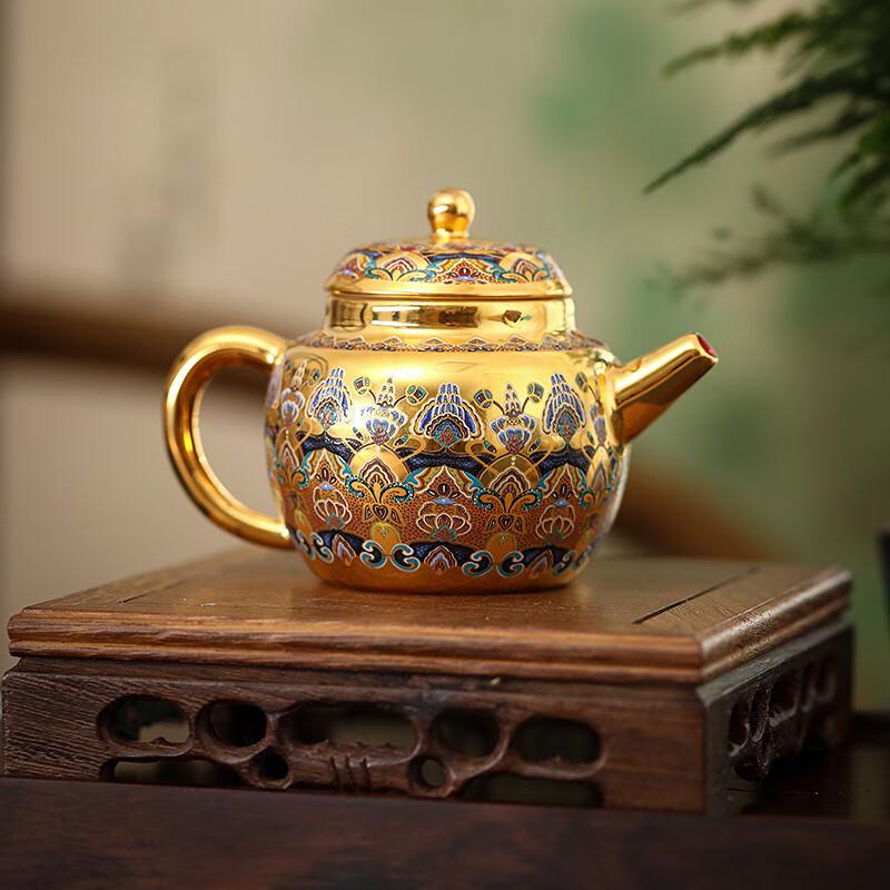Gongli Dunhuang Gilded Ceramic Tea Set