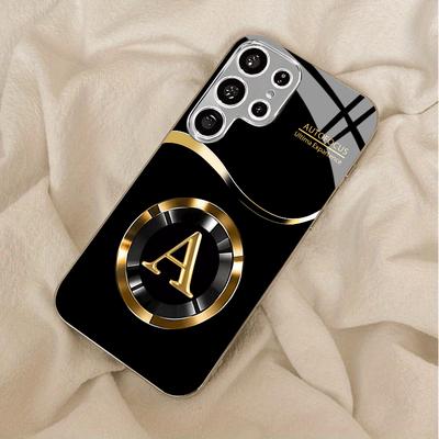 Prosta Modna Wysokiej Jakości Etui na Telefon Galwanizowane Szklane Etui na Telefon dla Samsung Galaxy S26 S25 S24 S23 S22 S21 FE, Ultra, Plus