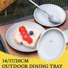 Titan-Reinigungsteller Ultraleicht Tragbar Sicher Rund Speiseteller Wandern Picknick Barbecue Zuhause Outdoor Kochgeschirr