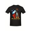 Herren Vintage Albator Captain Harlock Grafik T-Shirt - Schwarzes Baumwoll-Kurzarm-T-Shirt mit Retro-Anime-Print, Ganzjahres-Freizeitkleidung, Maschine
