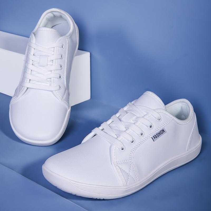 

SNORW Минималистичные кроссовки унисекс с широким носком, босоножки, обувь с нулевым перепадом высоты подошвы, повседневные кожаные модные кроссовки Tenis Masculino 38