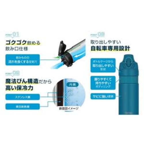 tadpole THERMOS Vacuum Insulated Sports Bottle FJP-600 Turquoise FJP-600-TBL