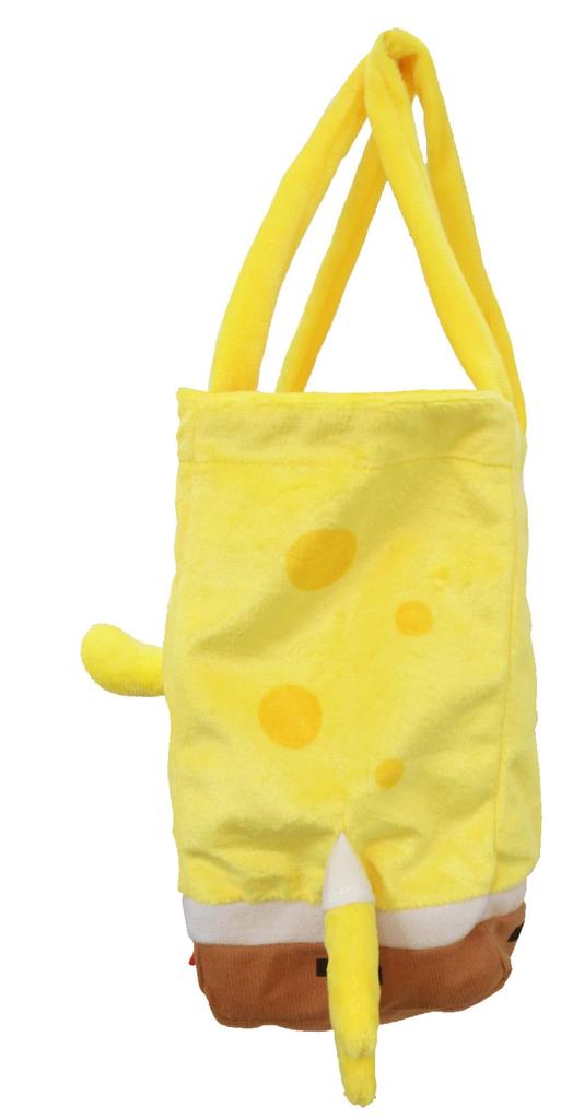 Unique SpongeBob Plush Toy Mini Tote Bag, SpongeBob, Size: Approx. W14 D10 H18 SB-0003A